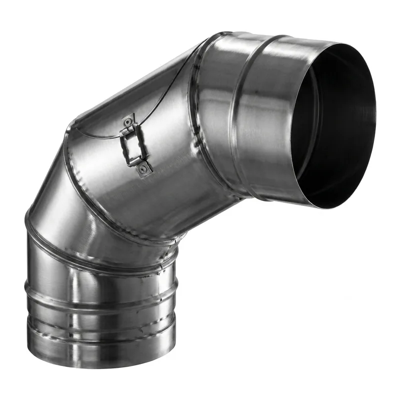 Schiedel Coude PPL 0-90° orientable 1,0 pour PPL Ø 200 mm avec ouverture de révision pour combustibles solides