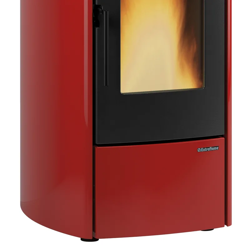 Extraflame Marina Idro 16 H11 poêle à granulés bouilleur acier bordeaux