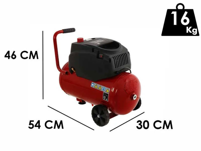 Einhell TC-AC 200/24/8 OF - Compresseur d'air électrique sur chariot - Moteur 1.5 CV - 24 L
