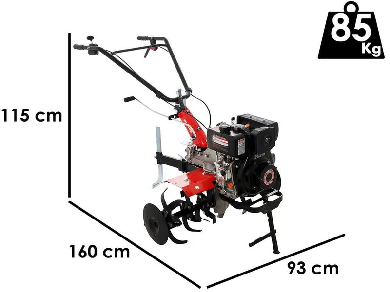 Benassi BL106KE - Motobineuse Diesel 5 CV - Moteur KPC KD170F 211 cm3