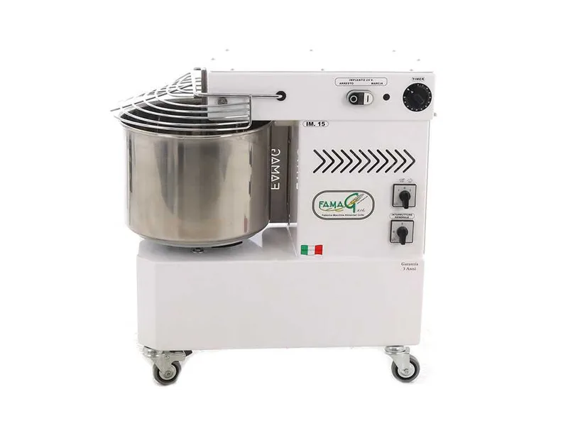 Pétrin à spirale Famag IM15 New à deux vitesses avec moteur électrique - triphasé - 12 KG