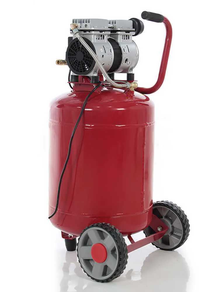 GeoTech S-AC50V-8-10 - Compresseur d'air électrique oilless - Moteur 1 CV - 50 L Vertical Silencieux