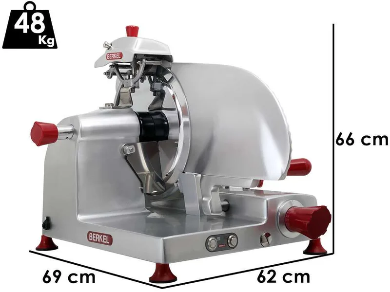Berkel Essentia Salumeria BES370 - Trancheuse avec lame en acier chromé de 370 mm