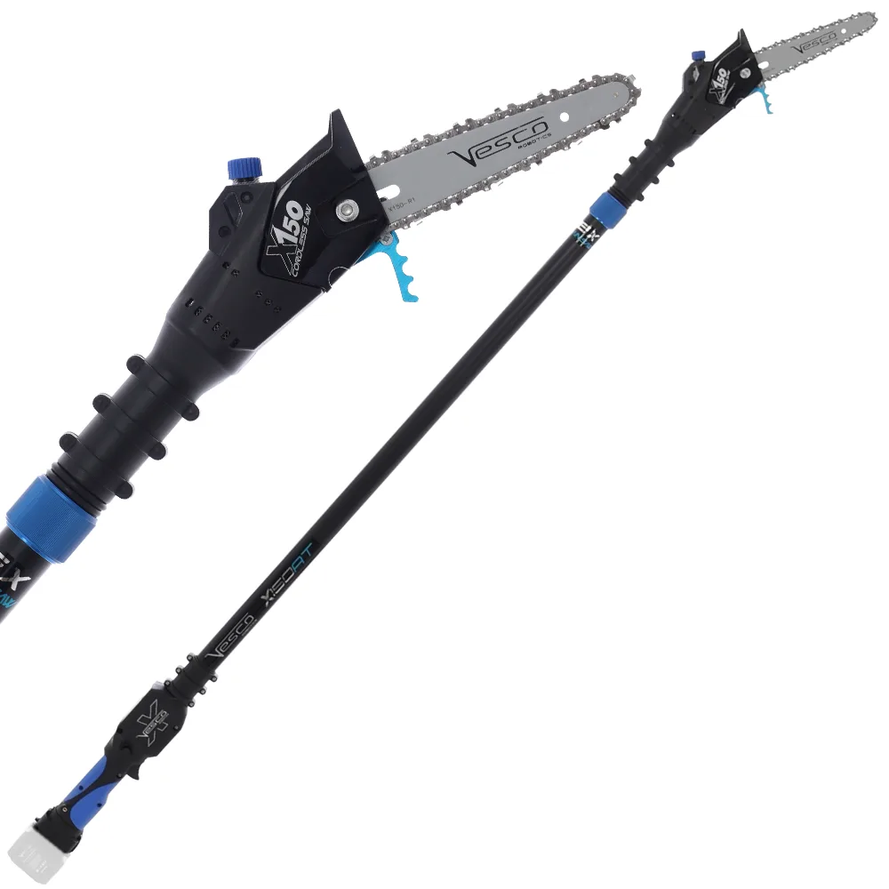 Vesco X150AT - Élagueuse à batterie sur perche télescopique - 160-250 cm - 21,6 V