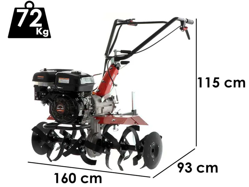 Benassi BL106C - Motobineuse à essence 7 CV - Moteur Hwasdan H170F