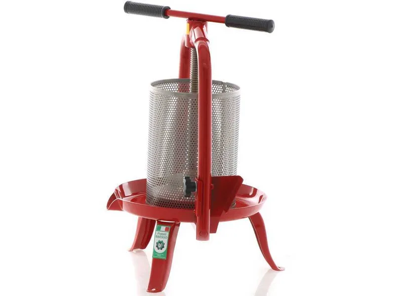Baesso V20 - Pressoir à vis pour fruits et légumes 9 L – Cage en acier inoxydable