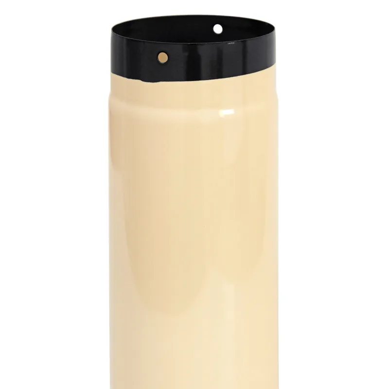 Tube de fumée / Tuyau de poêle émaillé 150 mm - 1000 mm Ivoire