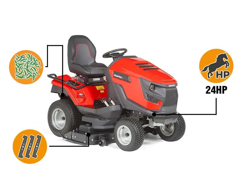 Snapper STX122 - Tondeuse autoportée - Briggs & Stratton 724 cm³ - Éjection arrière et mulching