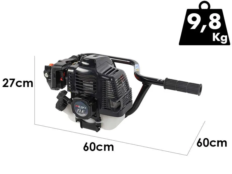 KAAZ AG 500 – Tarière thermique 2 temps – Mitsubishi TLE 48 – Mèche non incluse