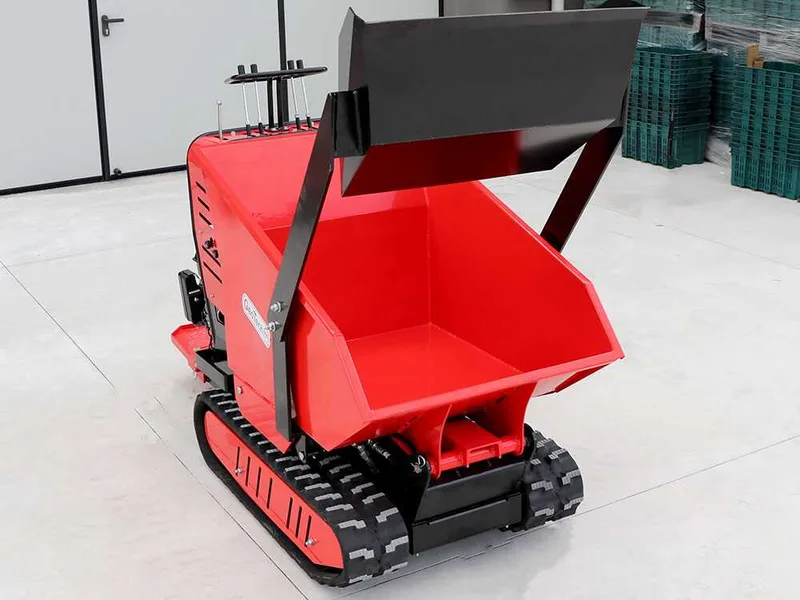 Brouette à chenilles GeoTech Pro Geoporter 550 DHS Hydro - benne dumper hydraulique 500 kg