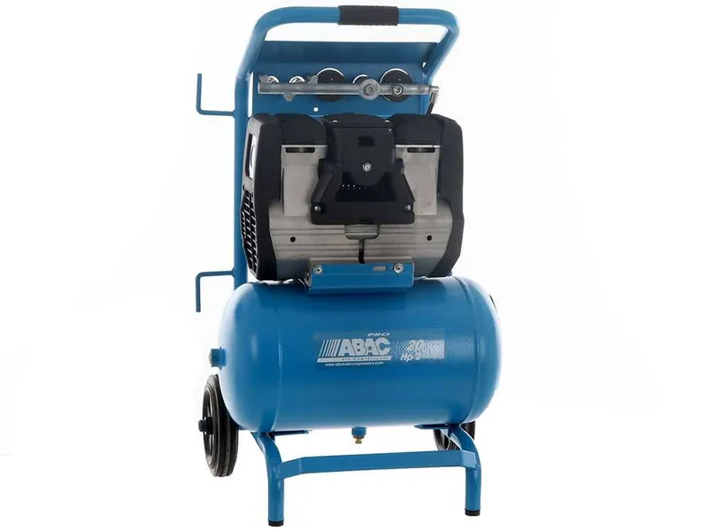 Abac hockenheim OS20P - Compresseur d'air électrique monophasé silencieux, sans huile - Moteur 2 CV - 20 L