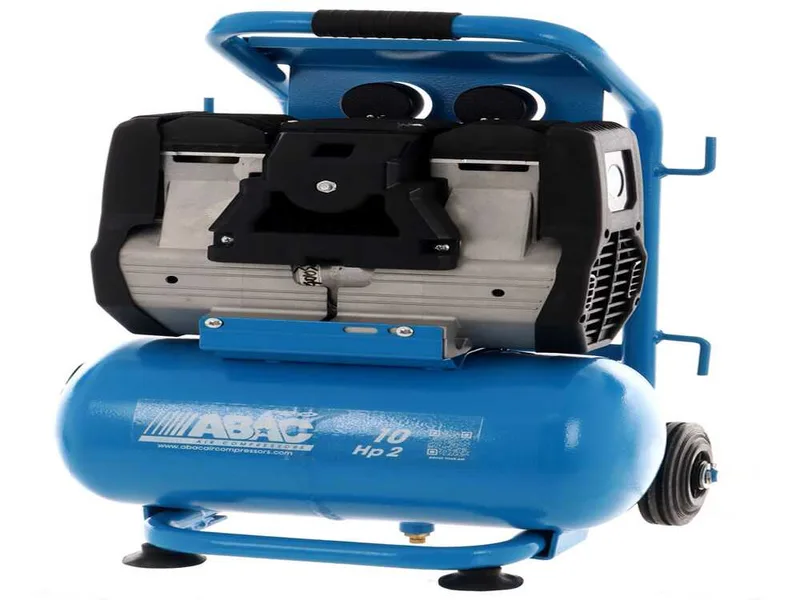 Abac silverstone OS20P - Compresseur d'air électrique monophasé silencieux, sans huile - Moteur 2 CV - 10 L