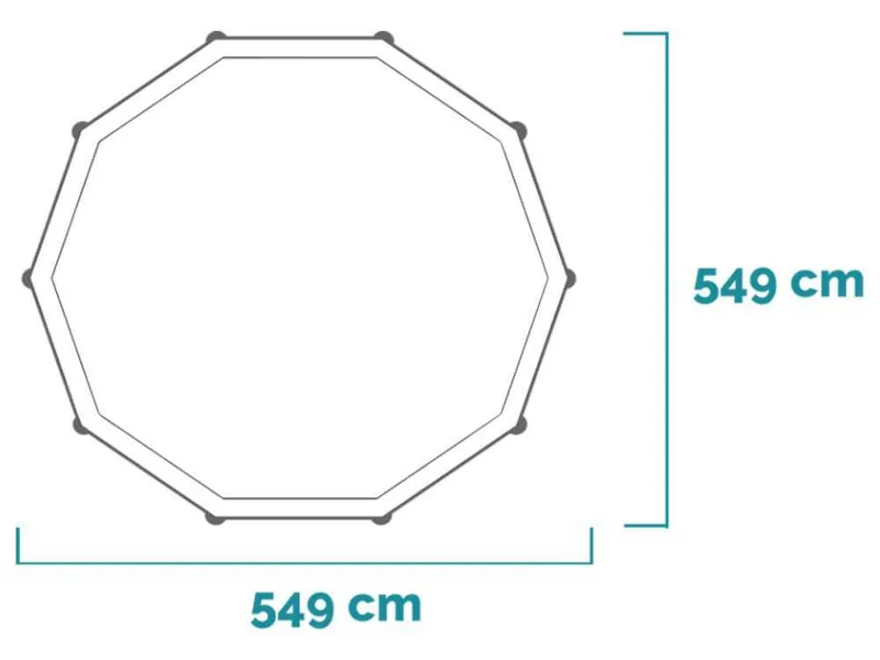 Intex Prisma Frame 26732NP - Ø549x122 cm - Piscine ronde