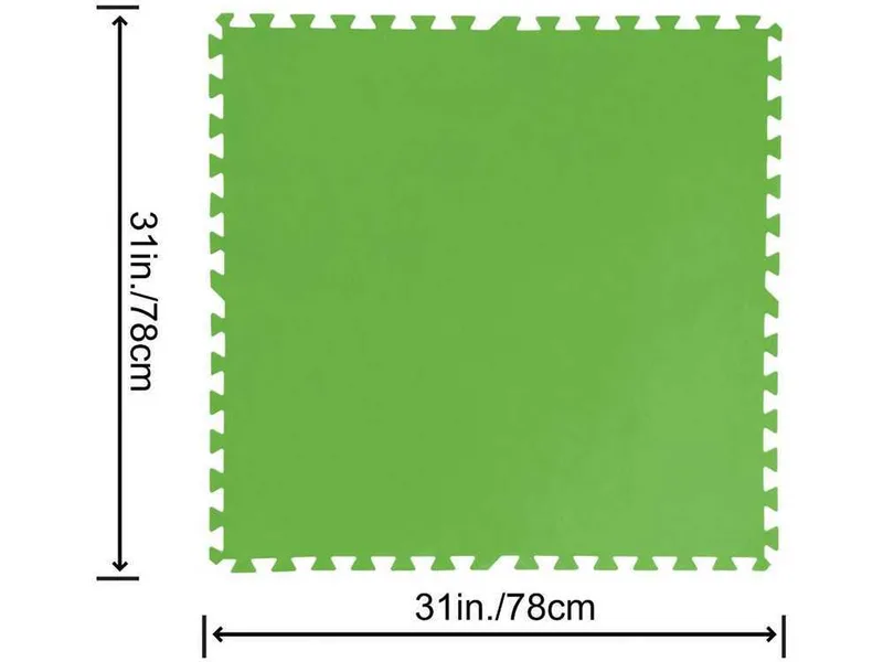 Dalle anti-dérapante verte 78x78 cm 9 pièces Bestway 58636