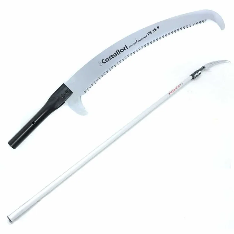 Scie de jardin sur perche télescopique en aluminium de 6,5 mètres - Castellari PS 35 PT