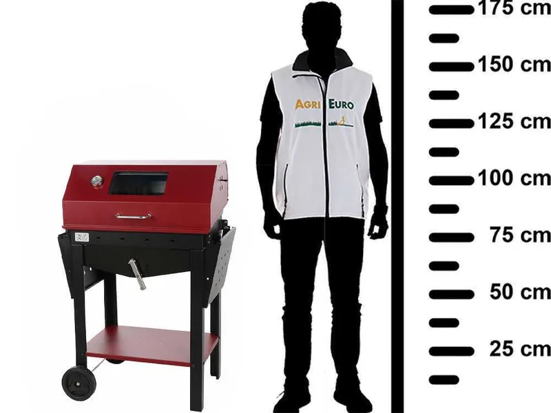 Mille Eliseo Small - Barbecue à charbon en fer artisanal - 47,5x37 cm