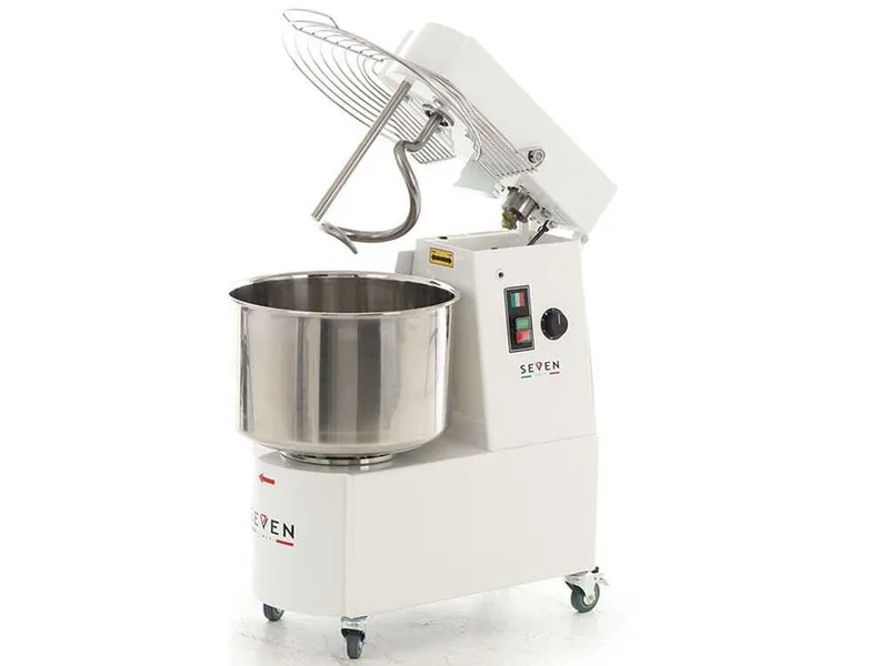 Pétrin à spirale Seven Italy GHR 30 - 230 V - Avec Roues et minuterie