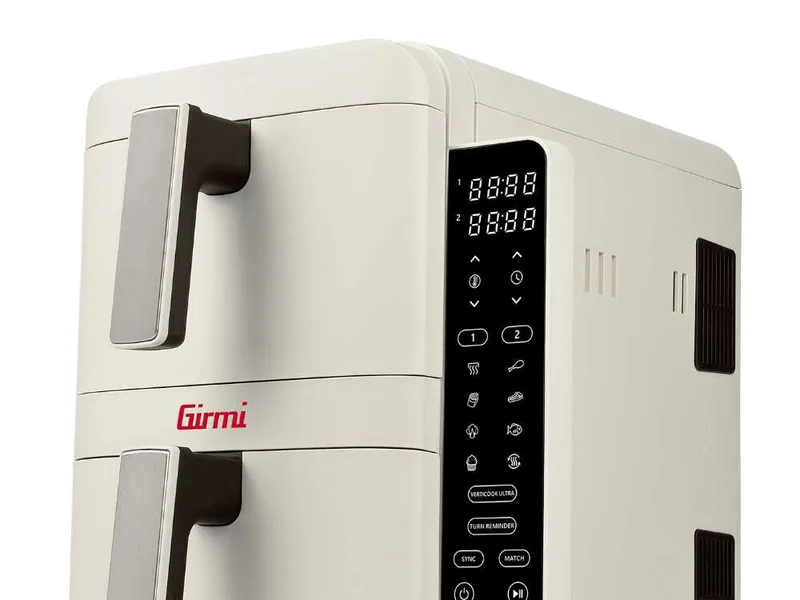 Girmi FG41 EcoFrit Dual - Friteuse à air numérique à double panier 9 L