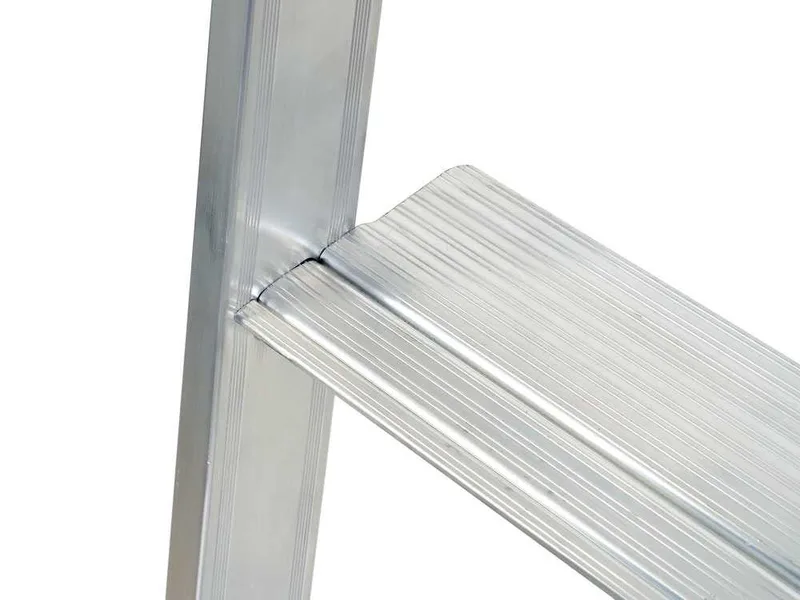 Gierre Stabila AL720DS - 5 marches, 1,71 m - Échelle en aluminium avec tréteau