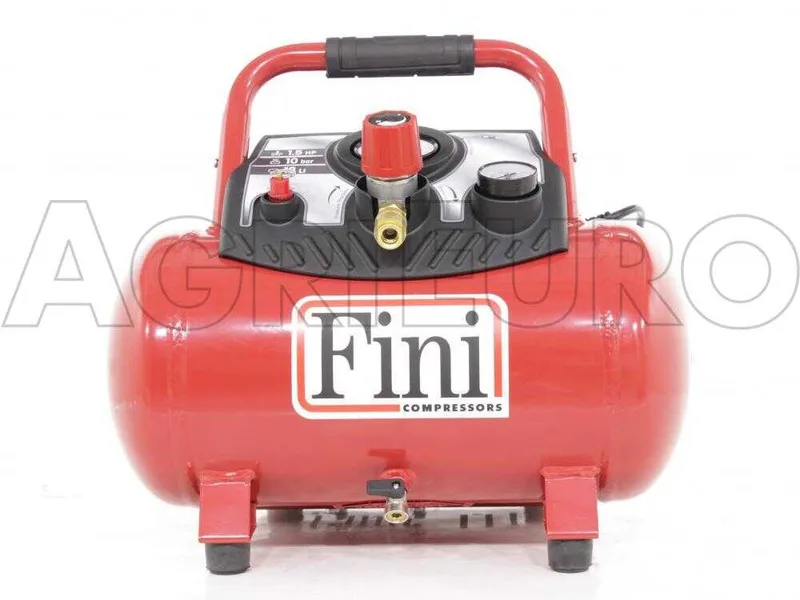 Fini Energy 12 - Compresseur d'air électrique portatif monophasé, oil-less - Moteur 1.5 CV - 12 L