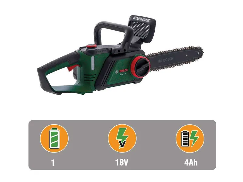 Bosch PKE18V-30-28 - Tronçonneuse à batterie - 18 V 4 Ah - Guide de 30 cm
