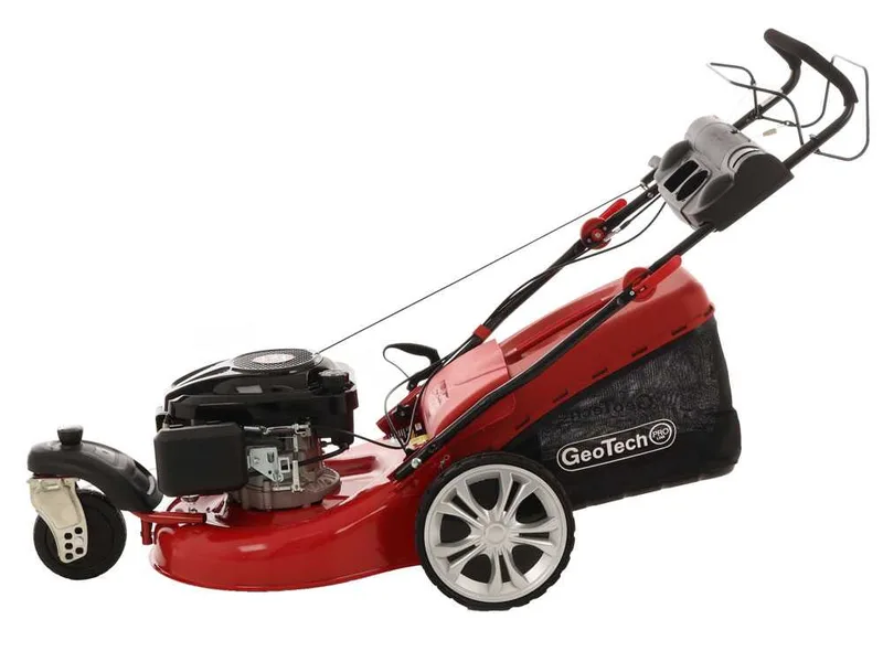 GeoTech Pro S53-3 BMSWG L200 - Tondeuse à gazon thermique tractée - Avec roue pivotante