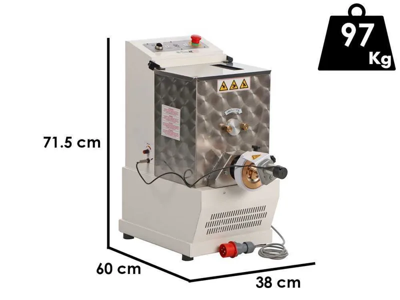 Fimar MPF8N - Machine à pâte professionnelle 2 en 1 - Pétrissage et extrusion