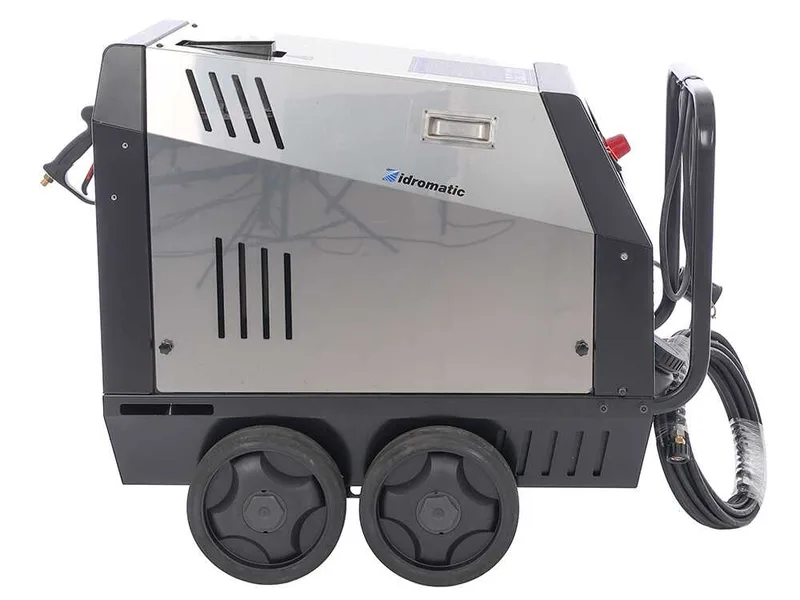 Idromatic Eco 120.11 - Nettoyeur haute pression professionnel à eau chaude - 130 bar - 660 L/h - Monophasé
