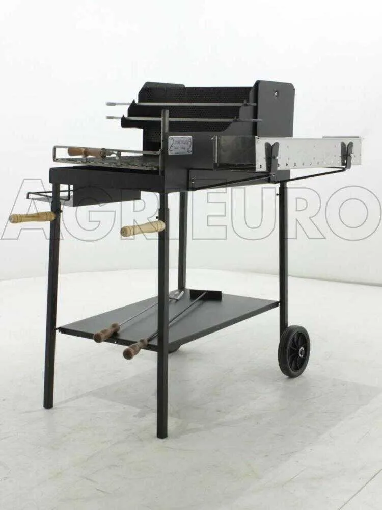 Cruccolini Ghiottone - Barbecue à bois et charbon en fer artisanal