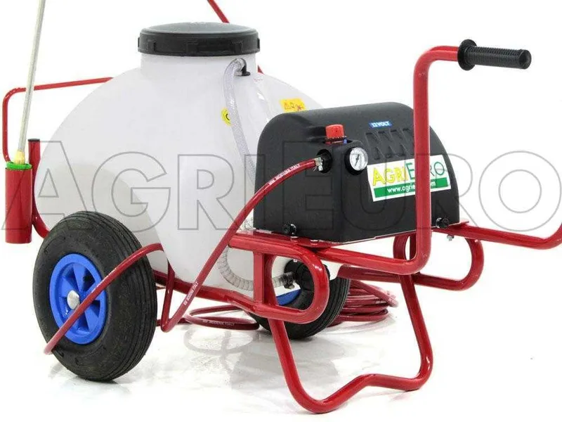 Pulvérisateur à batterie 12 V de 70 l PRO - Pompe de pulvérisateur électrique sur chariot