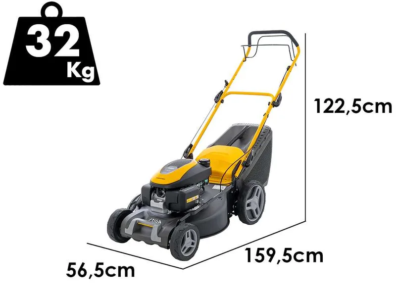 Stiga Combi 53 SQ H - Tondeuse à gazon thermique tractée - Moteur Honda GCVx 170 - Largeur de coupe 51 cm