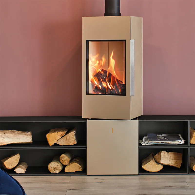 Spartherm SEO S Poêle à bois Perle + 1 m³ de bois de chauffage