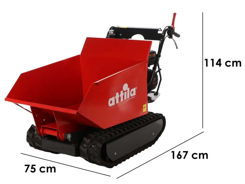 Attila ATT 500 D-L - Brouette à moteur à chenilles dumper - Charge 500Kg