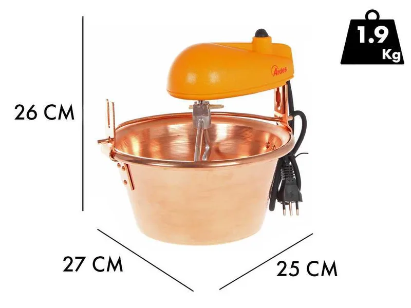 Ardes AR2440 - Chaudron électrique en cuivre - 2L - 15W