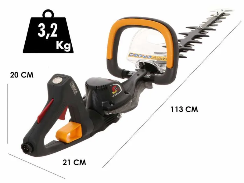 Taille-haie à batterie Zanon Raptor 600 - lame de 60 cm - 50,4 V 6,4 Ah