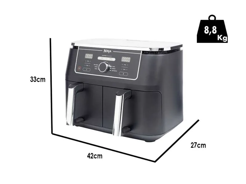 Ninja Dual Zone Max AF400EU - Friteuse à air chaud - 9,5 L