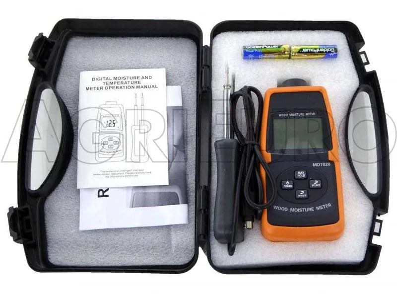 Hygromètre professionnel MD 7820 - testeur doseur d'humidité et température du bois