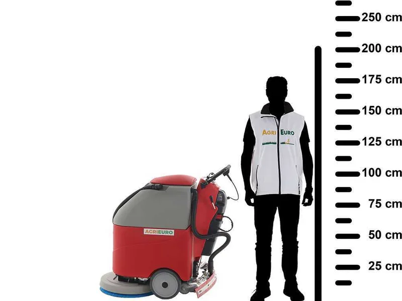 Autolaveuse à batterie sans-fils U.T. LP-500/50-B - 3 en 1 : lave, sèche et aspire
