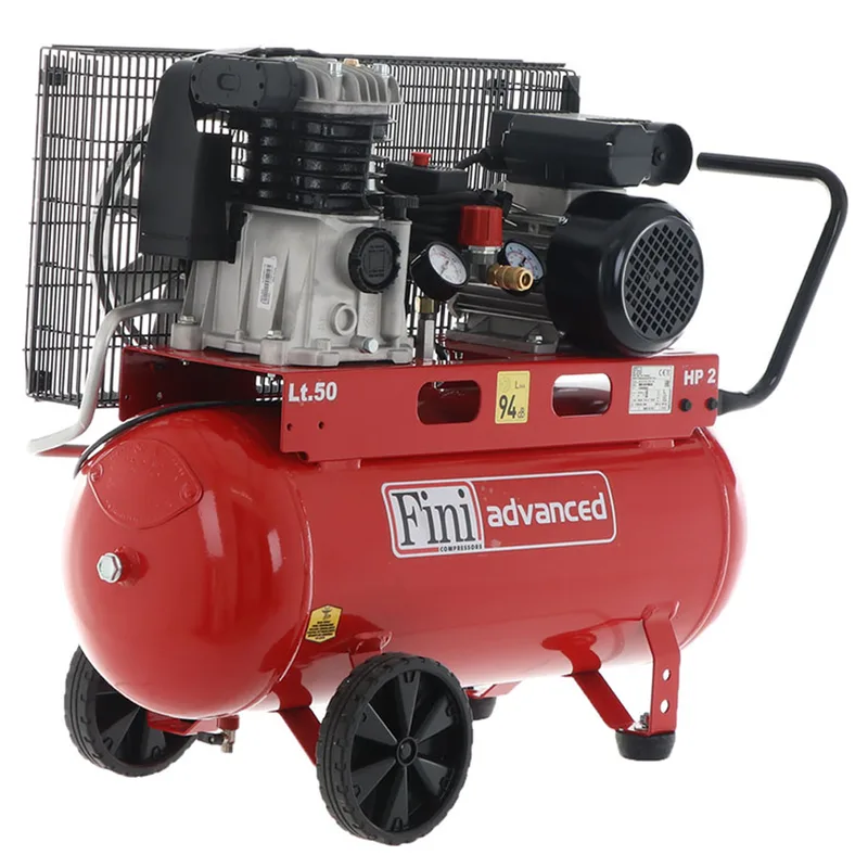 Fini Advanced MK 102-50-2M - Compresseur d'air électrique monophasé à courroie - Moteur 2 CV - 50 L