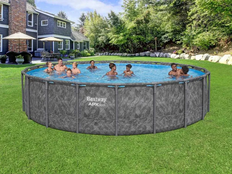 Bestway APX 365 561KE - Ø610x132 cm - Piscine ronde pour 11-15 personnes