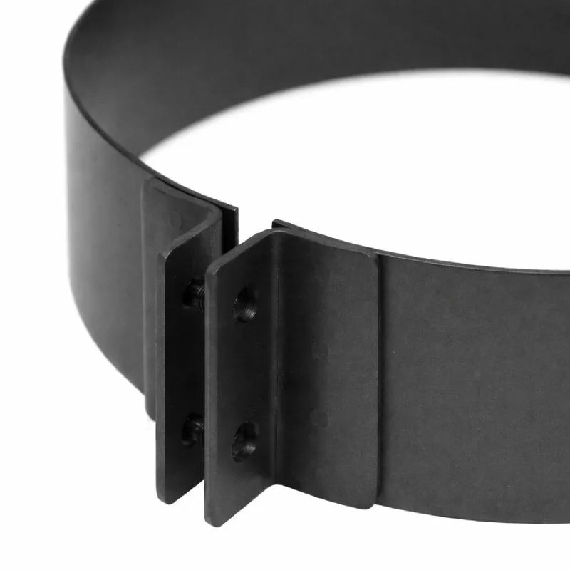Raik Izoker collier de serrage 150mm noir double paroi pour tuyau de fumée / conduit de fumée