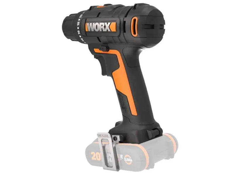 Worx WX100.9 - Perceuse Visseuse à batterie 20V - sans batterie et sans chargeur