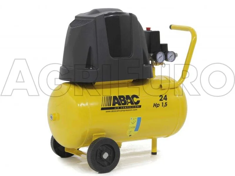 Abac pole position B15 - Compresseur d'air électrique sur chariot - Moteur 1.5 CV - 24 L oilless