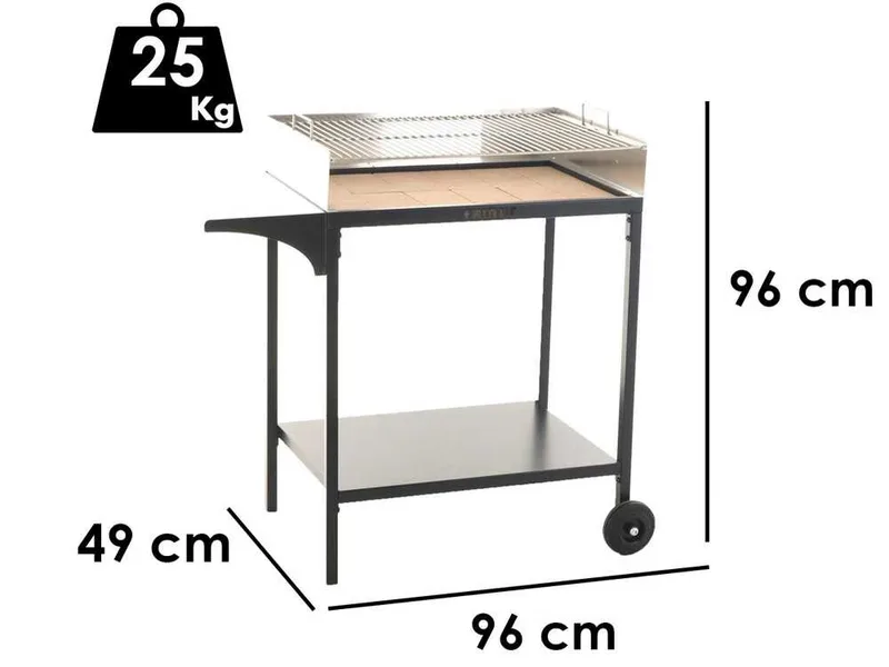 Famur BK7 Prime - Barbecue à charbon