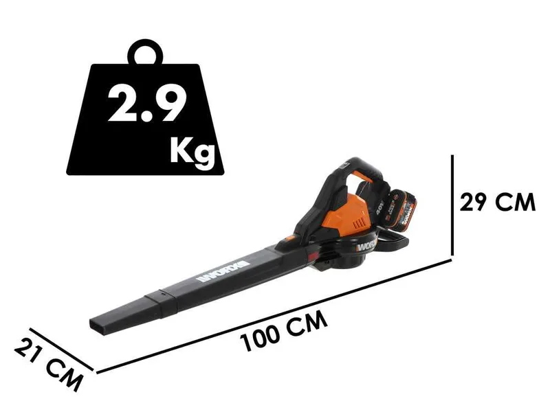WORX WG583E.9 - Souffleur à batterie 3 en 1