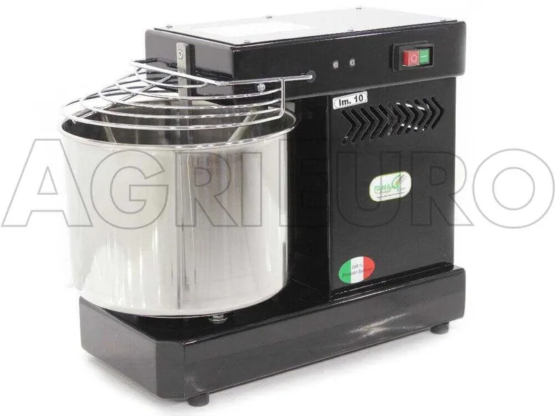 Pétrin à spirale électrique Famag IM 10 d'une capacité de pétrissage de 10 KG - Noir