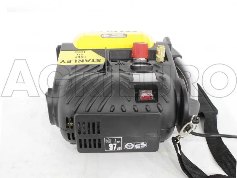 Stanley DN 200/10/5 - Compresseur d'air électrique portatif monophasé, oil-less - Moteur 1.5 CV - 5 L