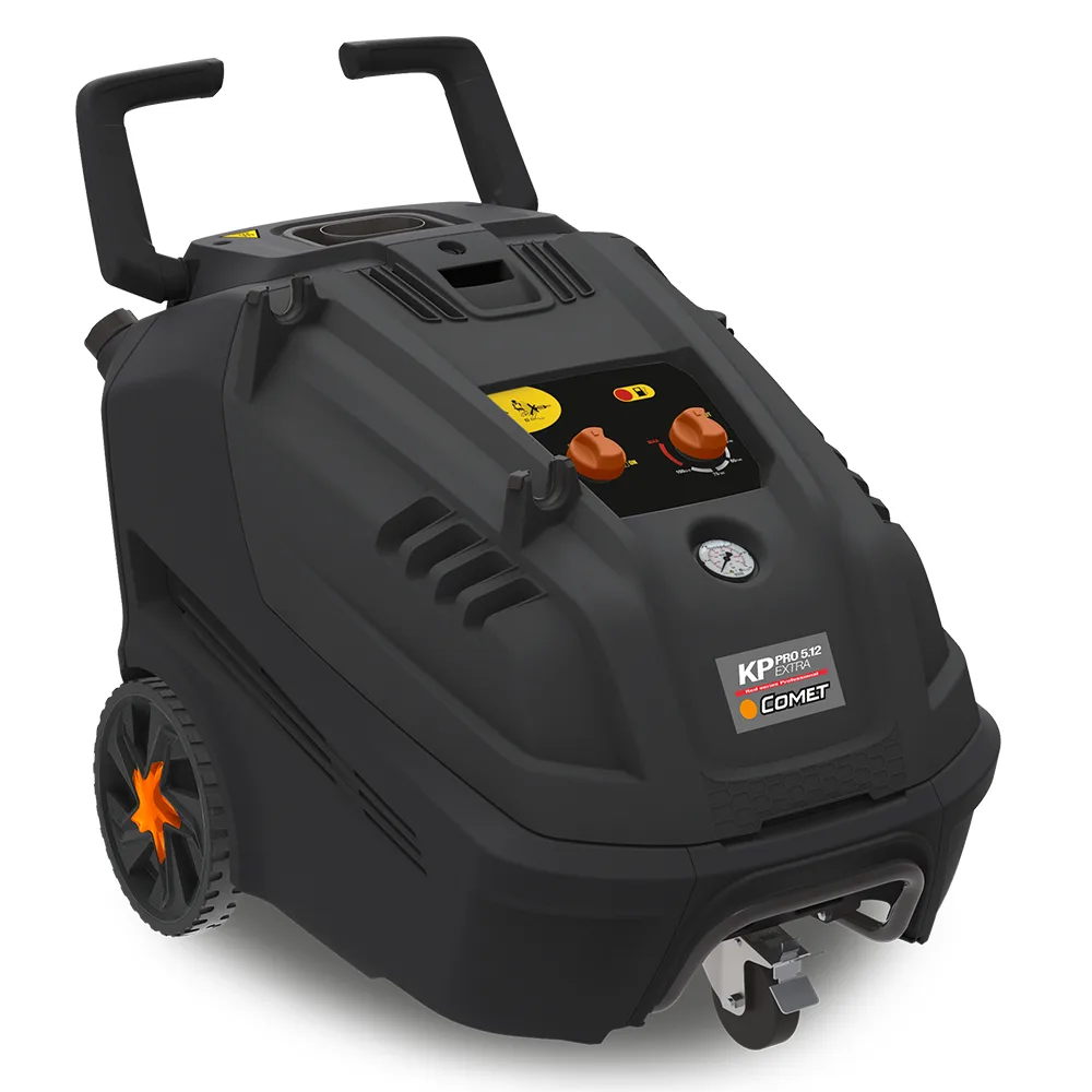 Nettoyeur haute pression eau chaude triphasé Comet KP PRO EXTRA 5.12 12/200 T - Pompe en laiton