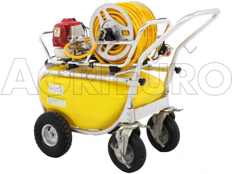 Pompe agricole thermique sur chariot GeoTech SP 550 2S ALU - moteur 2 temps à mélange