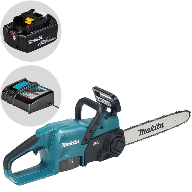 Makita DUC357Z - Tronçonneuse électrique à batterie - 18 V 3 Ah - Guide de 35 cm